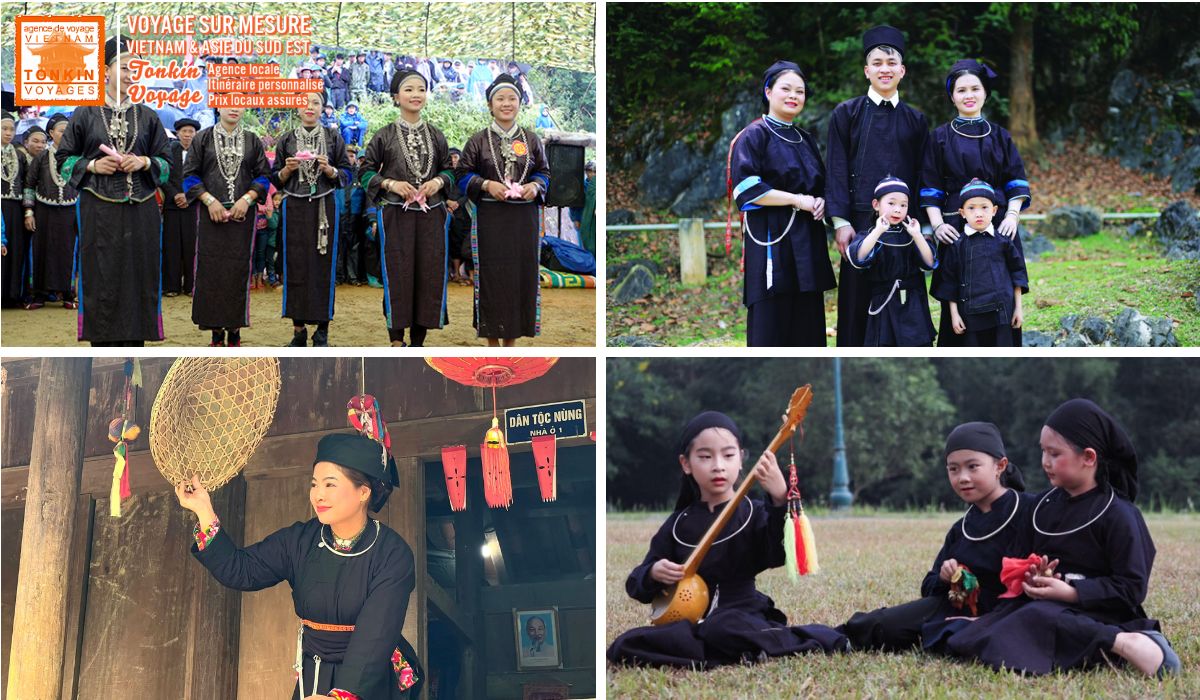 Le costume traditionnel du peuple Nung Vietnam